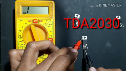 How to check TDA2030A in multimeter | TDA2030 Testing | Home theatre Ic 2030 testing