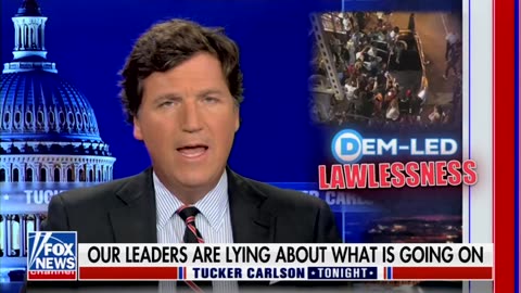 Tucker Carlson THRASHES The Left For Supporting Violent Mobs