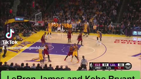 LeBron James and Kobe Bryant Last Duel #nba #basketball #kobebryant #losangeleslakers #lebronjames