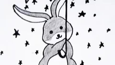 Easy to drawing rabbit