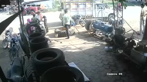 Powerful Tyre Blast | Unbelievable Very Dangerous Accident In India |