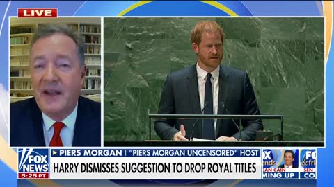 Piers Morgan slams Harry, Meghan for keeping royal titles