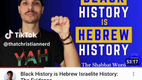 Black History IS NOT Hebrew History