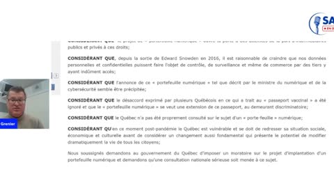 Pétition sur le projet d'implantation d'un portefeuille numérique québécois ALLEZ SIGNER QUEBEC