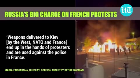 Ukraine Link to French Riots? Russia Says Western Arms Sent to Kyiv Used by Protesters in France