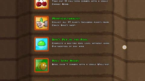Plants vs Zombies achievements and descriptions