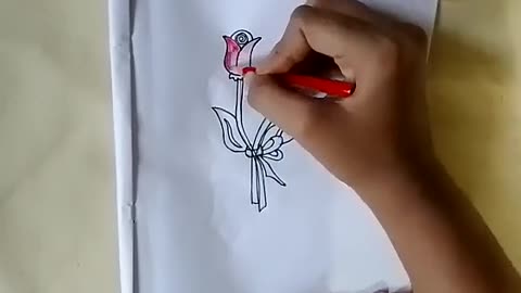 how to draw Rose 🌹Rose flower drawing flower drawings for beginners step by step