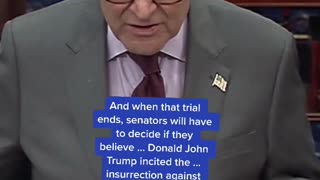 Senate Majority Leader Schumer talks impeachment: “There will be a trial