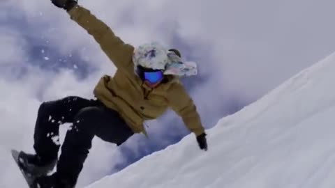 Simple moves are often more handsome # snowboarding