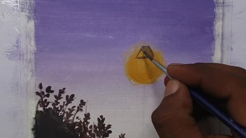 Poster colour painting video
