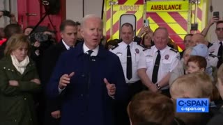 Hunter Biden Comes In To Help Joe Biden Answer A Question