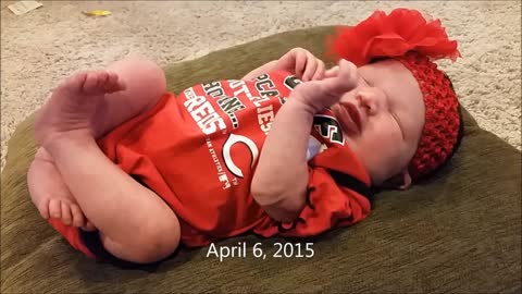 Parents compile one second clip per day of newborn baby