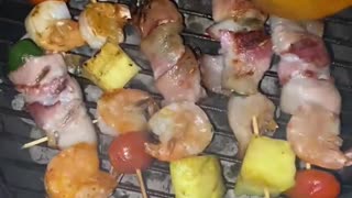 TAILGATE- Heat Things Up With Shrimp & Jalapeño Tropical Skewers