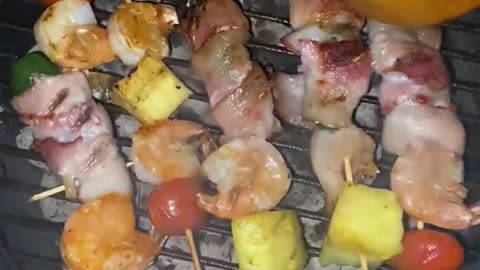 TAILGATE- Heat Things Up With Shrimp & Jalapeño Tropical Skewers