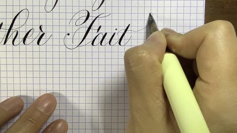 Calligraphy UPPERCASE, Word Beginner Tutorial