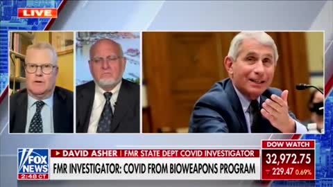 #PSYOP - Former State Dpt. COVID Investigator David Asher: "It appears that they materially supported the development in part of COVID-19 at the Wuhan institute of virology...and Dr. Fauci was well aware of it. The cover-up started from the highest