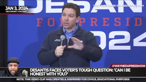 DeSantis Faces Voter Questions: 'Can I Be Honest With You?' About 'Soft' Approach To Trump
