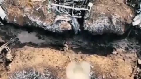 Ukrainian drone drops several grenades on russian positions