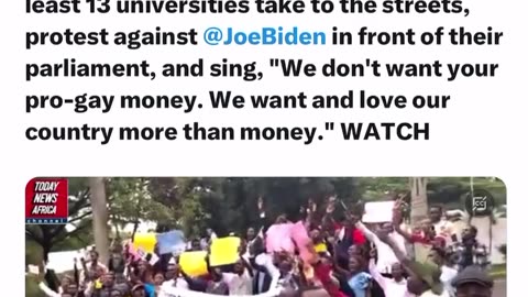 Ugandan students protest