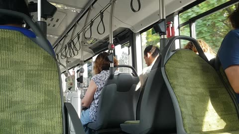 Riding the bus in Bucharest