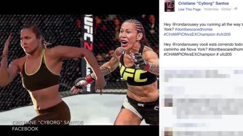 Cris 'Cyborg' Justino Calls Out Ronda Rousey: "You Running All The Way to New York?"