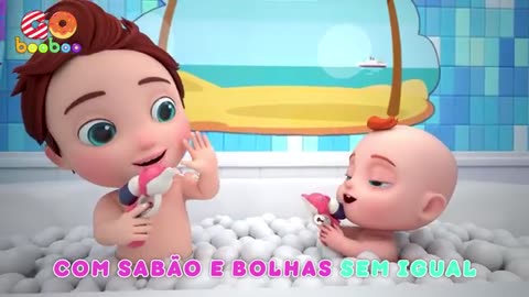 Bath Song Português - Música Infantil | Canção do Banho | GoBooBoo em Português