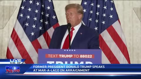 Donald Trump addresses the United States from Mar-a-Lago home