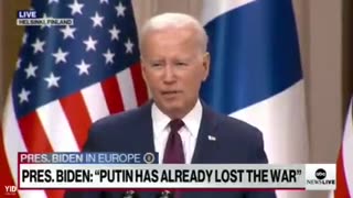 Biden: "Putin has already lost the war. Putin has a real problem."