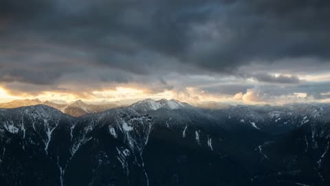 Canadian Mountain Landscape Sky Background (No Copyright)