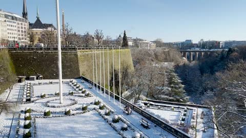 Winter of Luxembourg City - Hiver Ville de Luxembourg travel video - Luxemburg UNESCO World Heritage