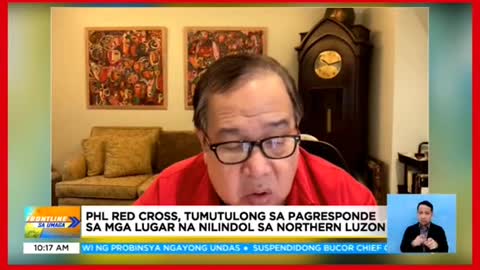 PHL Red Cross,tumutulong sa pagresponde sa mga lugar na nilindol sa Norte