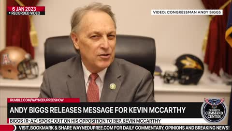 Andy Biggs Releases Message For Kevin McCarthy Before Impending 14th Speaker Vote