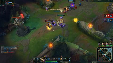 Gank do Blitão JG lvl 2 - LoL