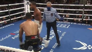 Venezuelan Jorge Linares Taunting Devin Haney After Almost Dropping Him