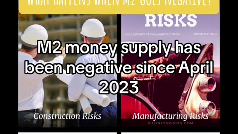 What happens when M2 goes negative? Has M2 ever been negative? Yes before Great Depression!