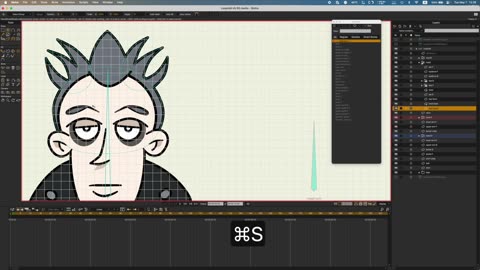 Rigging a Character In Moho Pro from tracing to smart bones to widgets