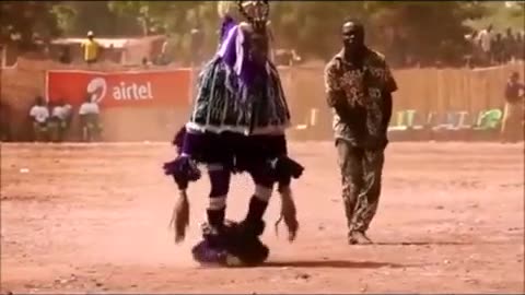 Funny dance in Desert