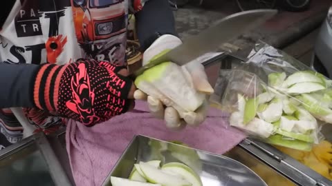 Amazing fruits cutting skills - thailand street food