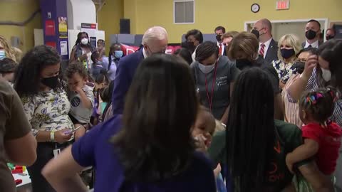(WATCH) Biden, “I’d Like You to Come Home with Me!” to Young Girl at COVID-19 Jab Clinic