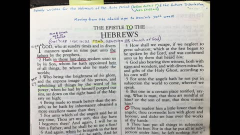 Rare, Old Hebrews study by Dr Ruckman (3) Audio quality issues