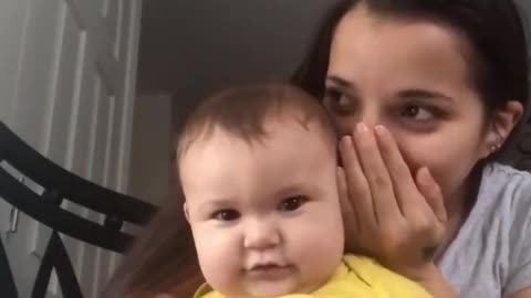 Funny babe and mother, omg babe, very funny