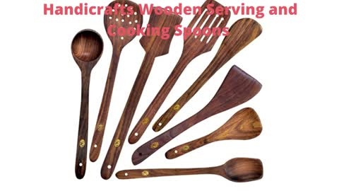 Handicrafts Wooden Serving and Cooking Spoons