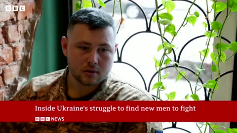 Ukraine's struggle to find new men for front line | BBC News