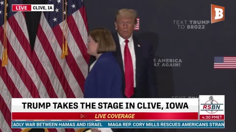 LIVE: Donald Trump Delivering Remarks in Clive, IA...