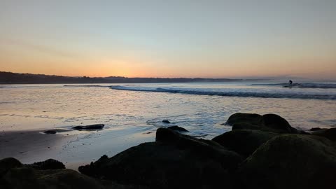 Sunrise at Capitola, California.