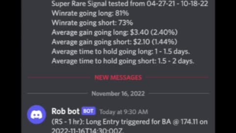 Using Ignorant Trading Signals from Discord for Robinhood Stock options (11-16-22 )