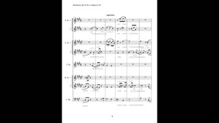Johannes Brahms – Intermezzo, Op. 76, No. 6 (Saxophone Septet + Contrabassoon)