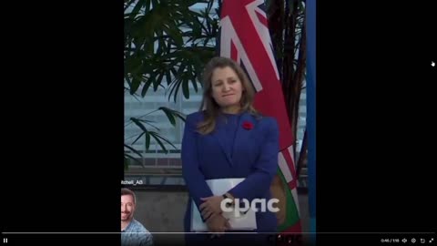2nd Video of Canadian Creep, Christina Freeland, Acting Drugged Out of Her Mind (Or SOMETHING)