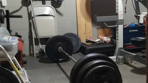 395 x 5 belted with straps deadlift