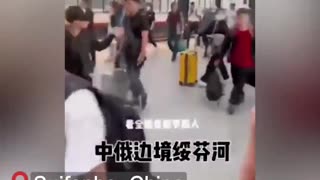 A large number of Russians are entering Communist China through Suifenhe by train